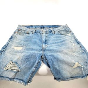 Levi's Distressed Cut-Off Shorts. Size 38